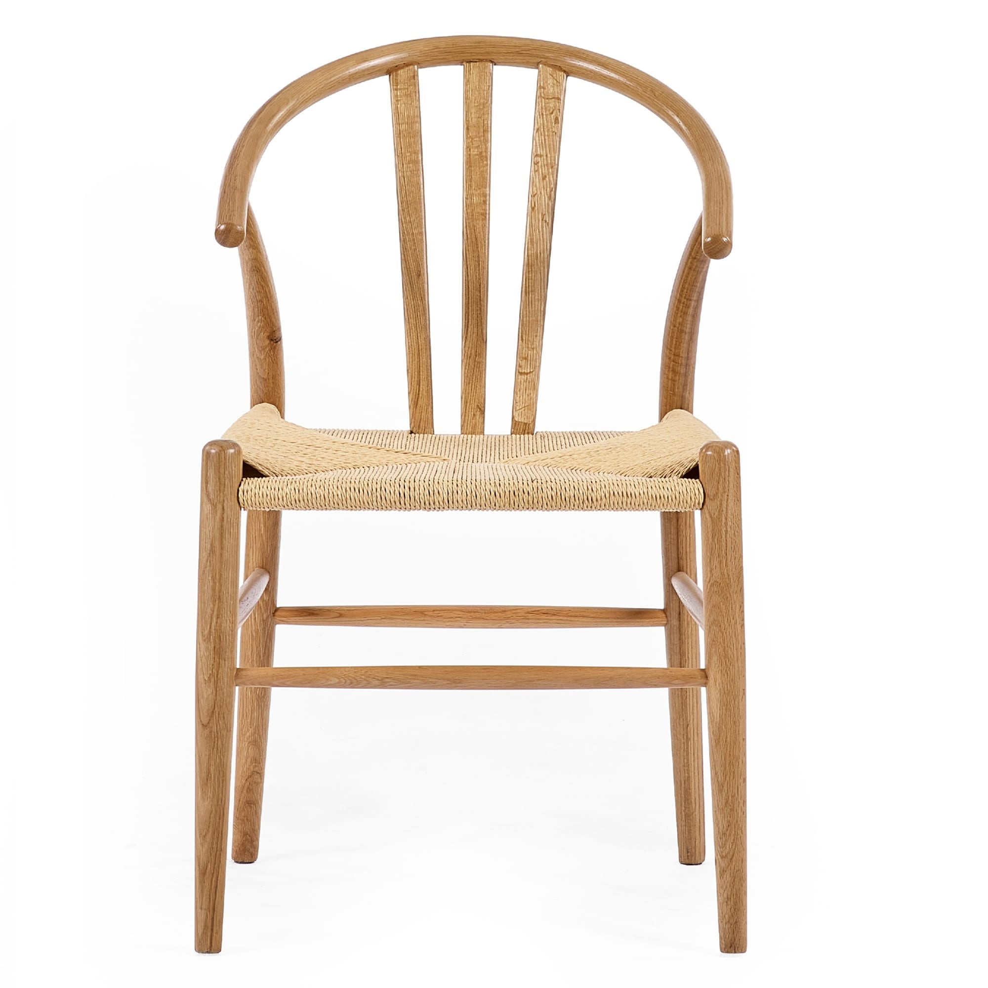 Set of 2 Symi Natural Oak Dining Chairs
