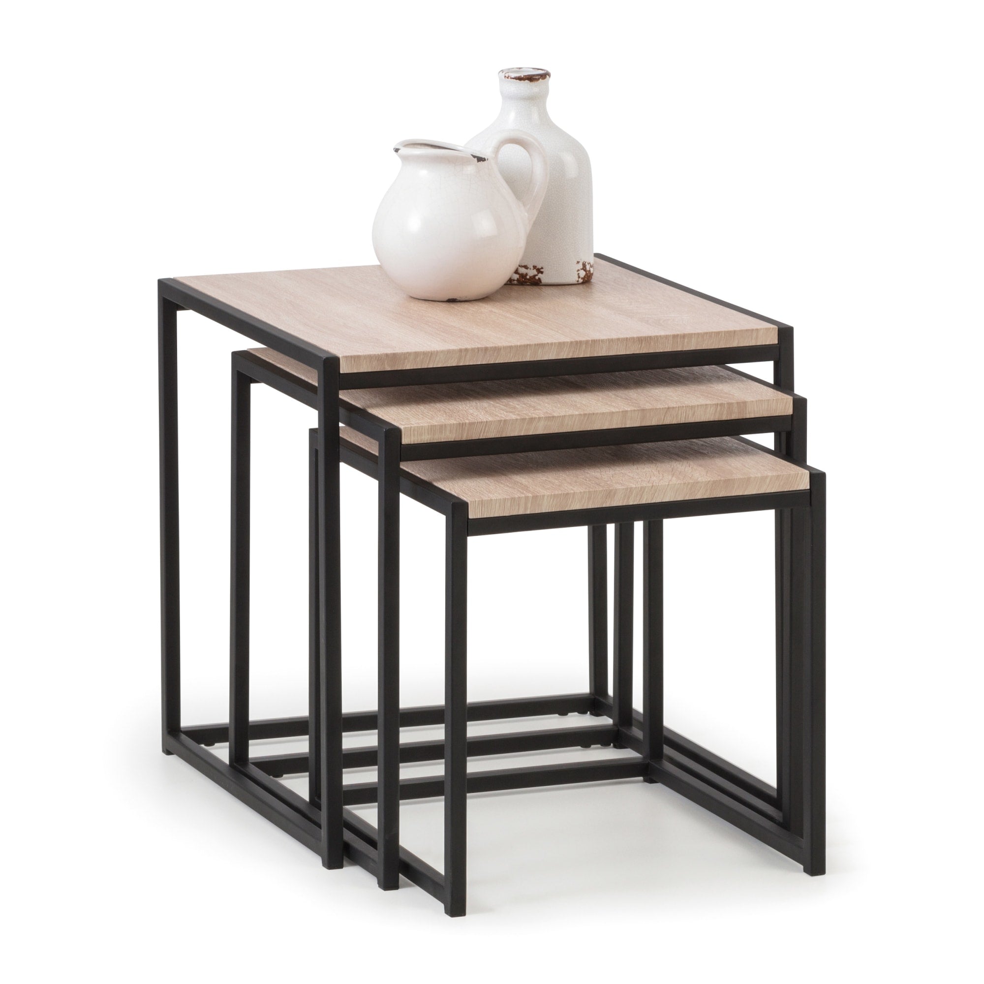 Tribeca Nest Of 3 Tables - Sonoma Oak