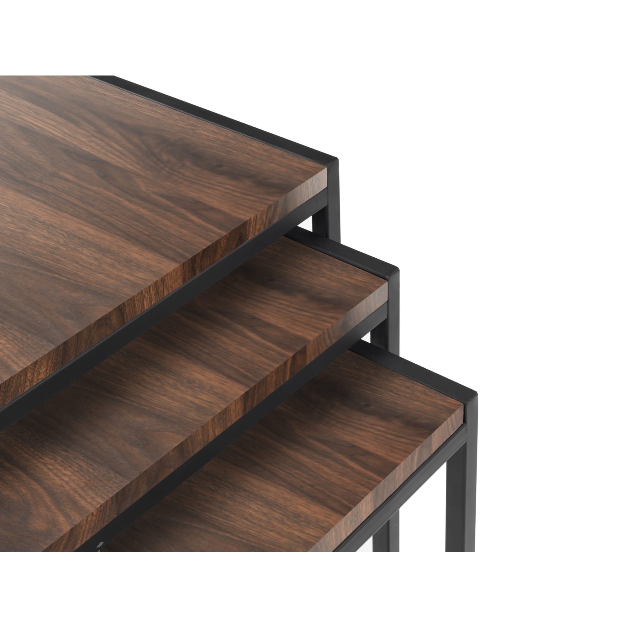 Tribeca Nest Of 3 Tables - Walnut