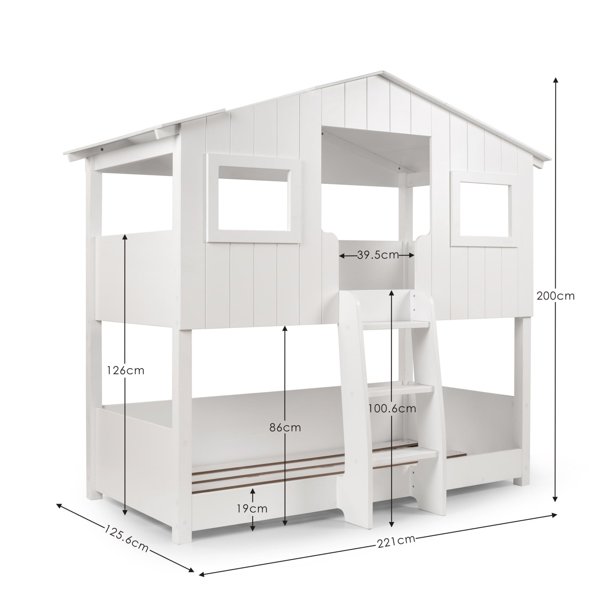 Willow Treehouse Bunk White