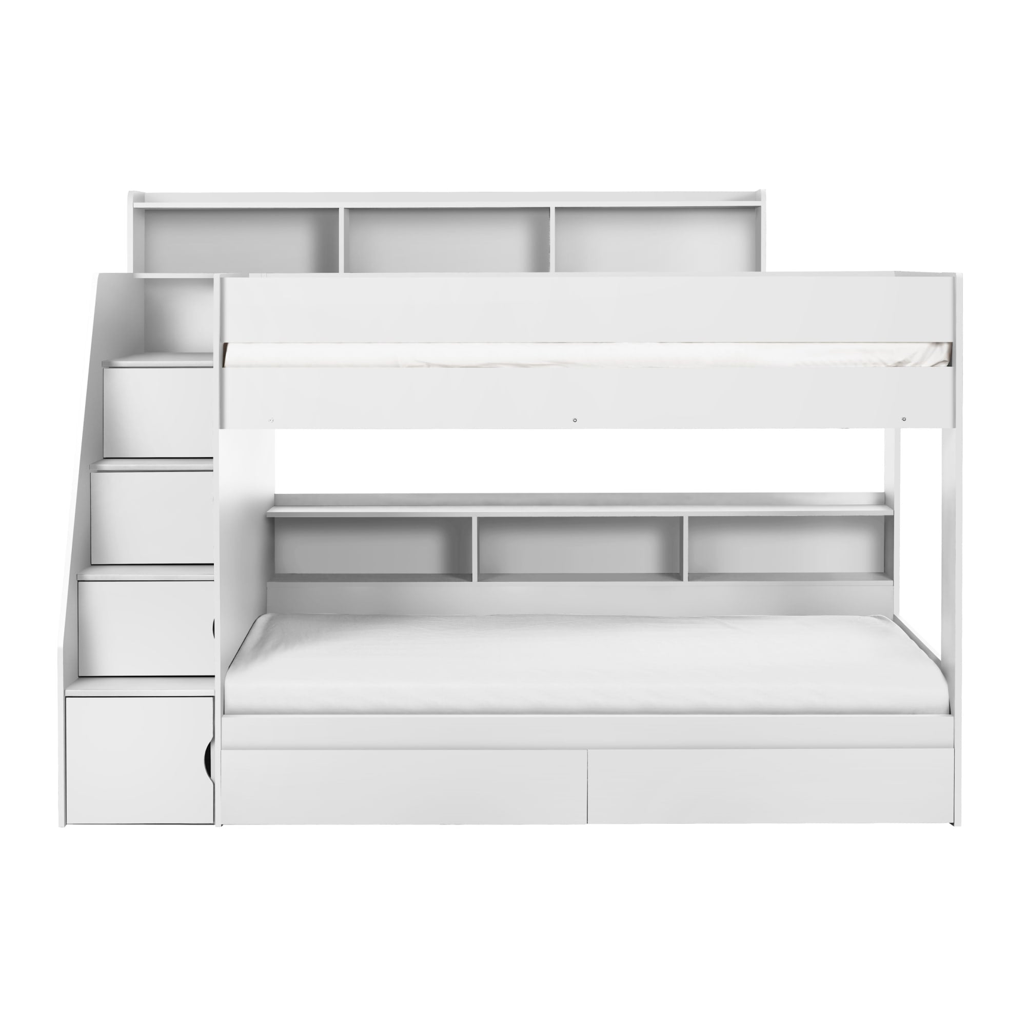 Camelot Staircase Bunk All White - Cozyo