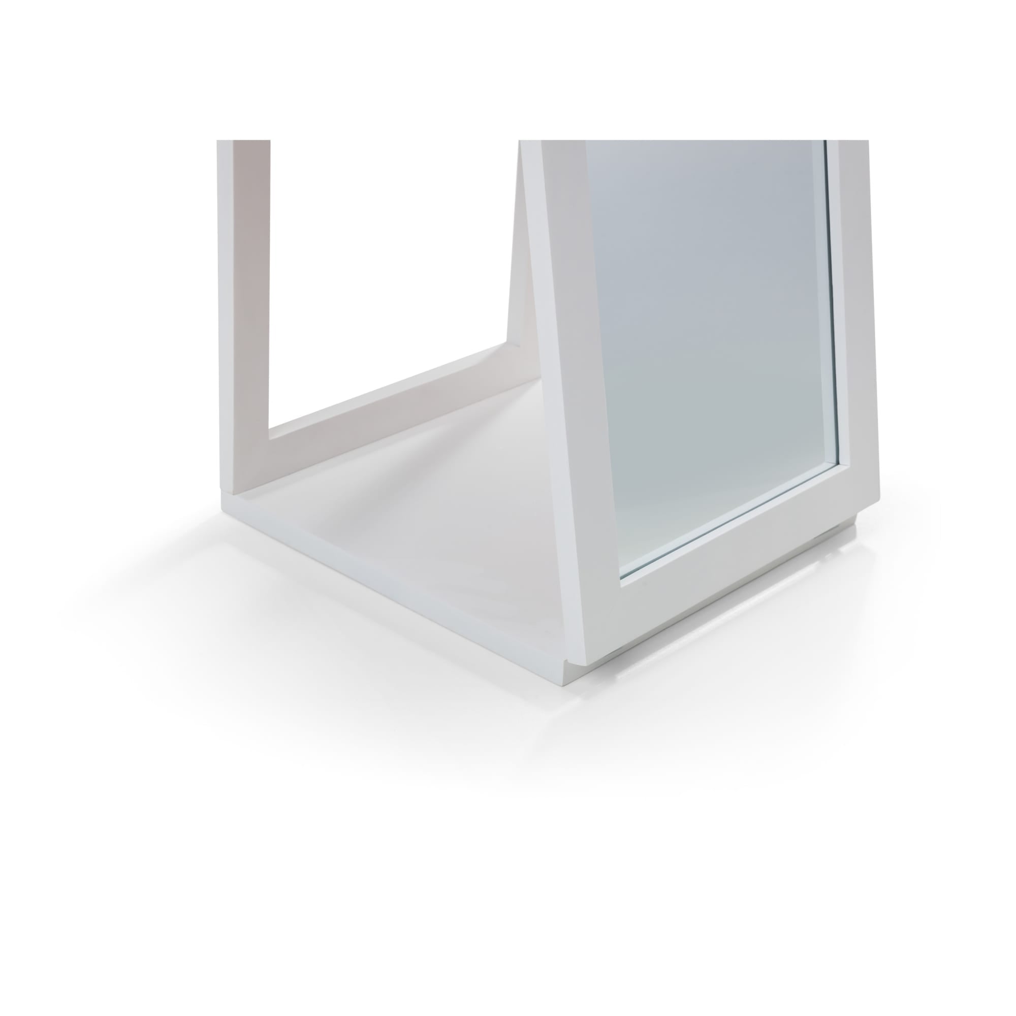 Fresco White Storage Mirror - Cozyo