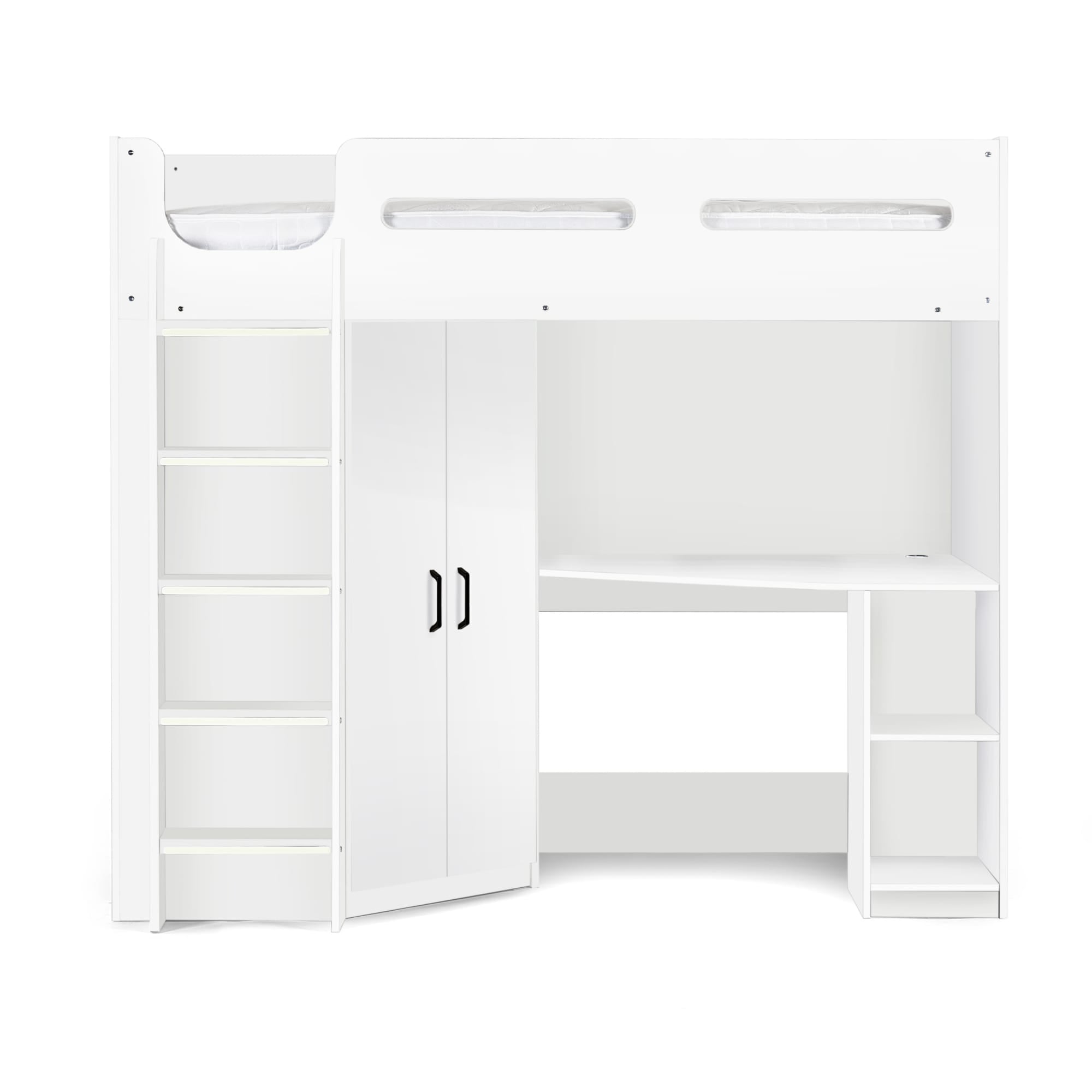 Hercules High Sleeper - All White - Cozyo