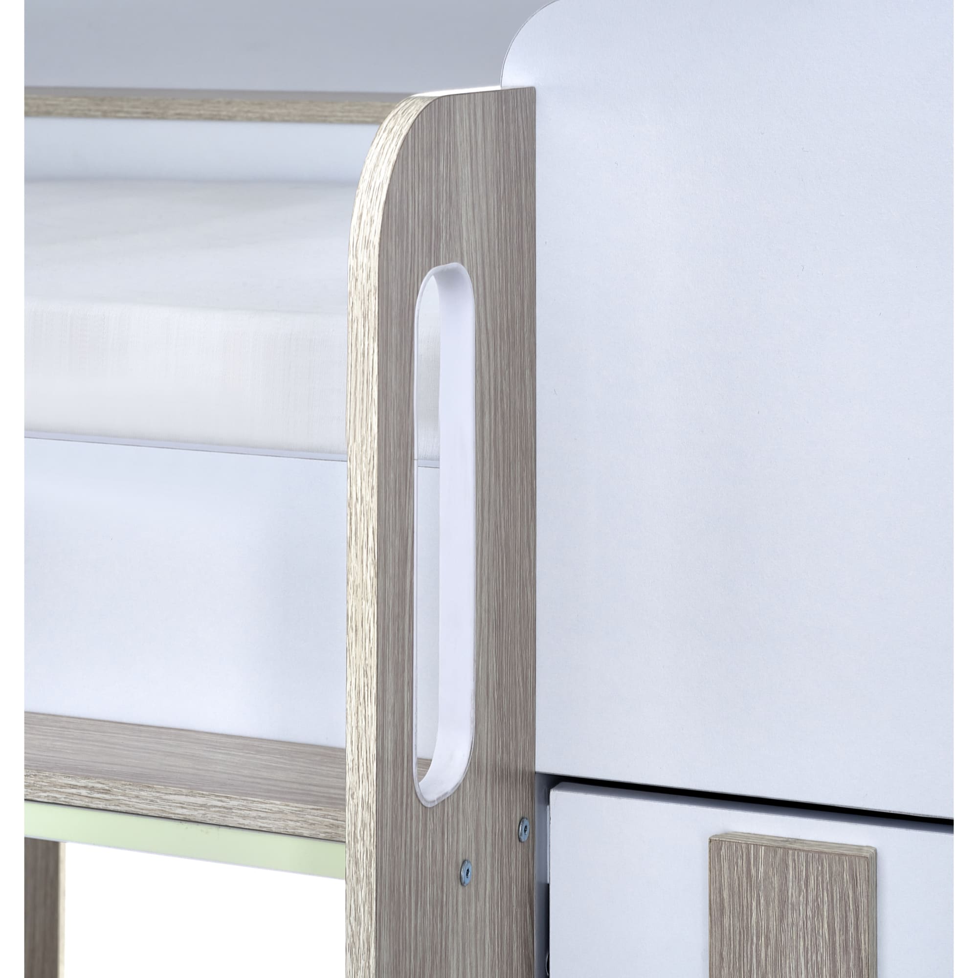Horizon Bunk Bed - Pale Wood And White - Cozyo