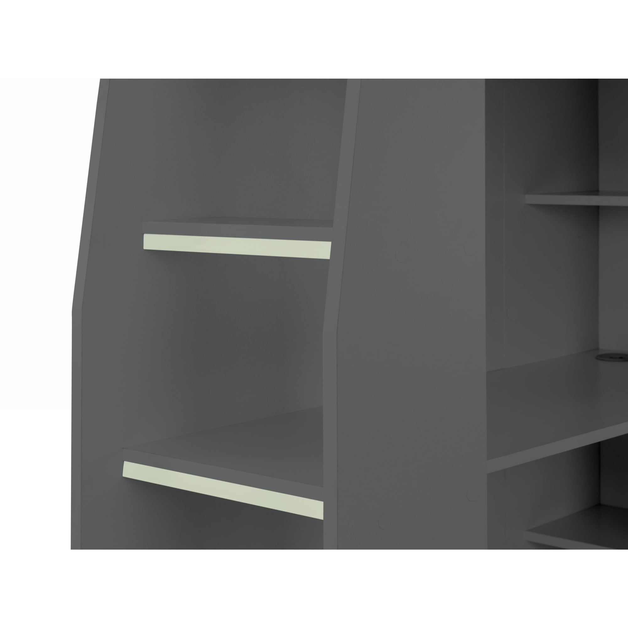 Nebula Gaming Bed With Desk Anthracite - Cozyo