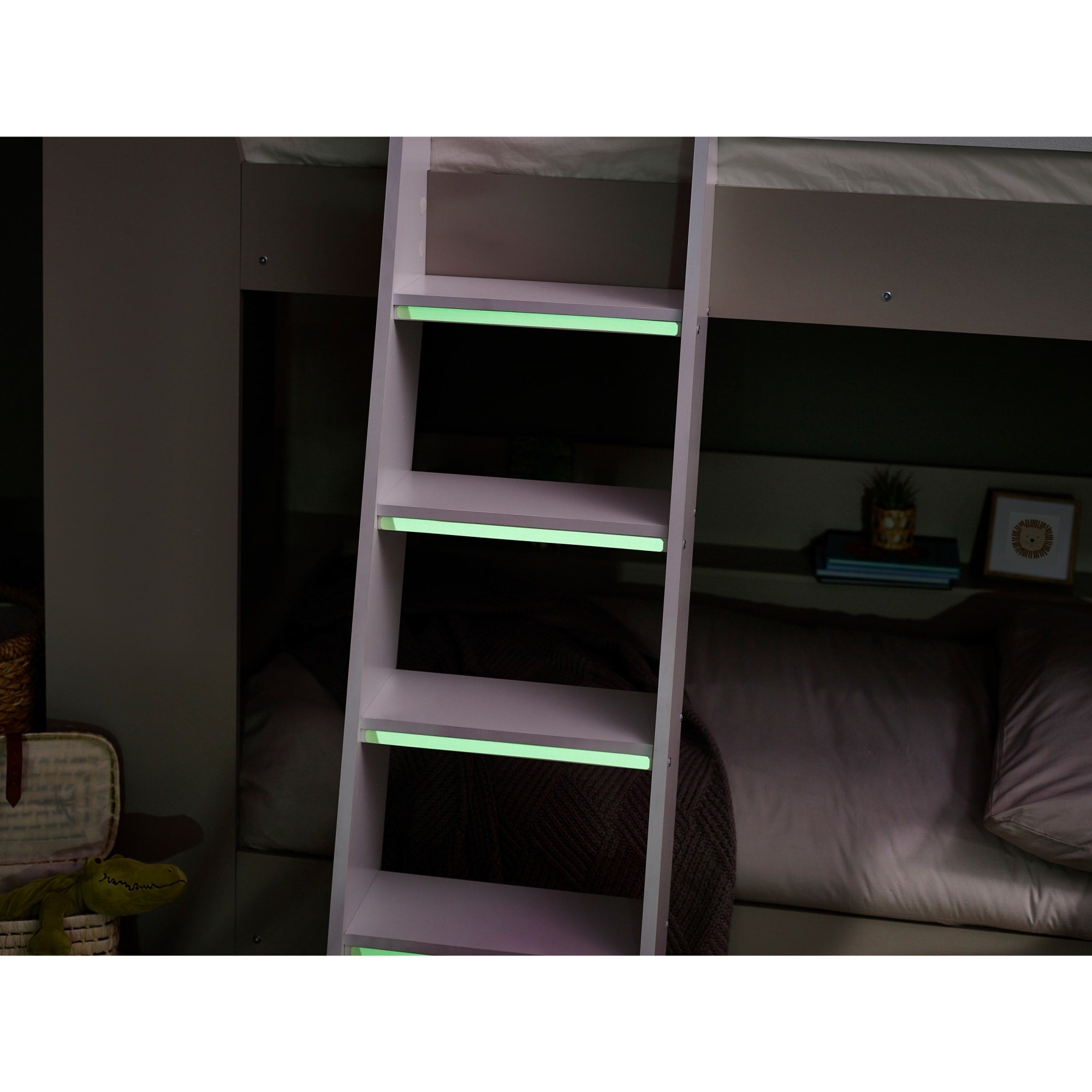 Parsec Bunk Bed Taupe & White - Cozyo