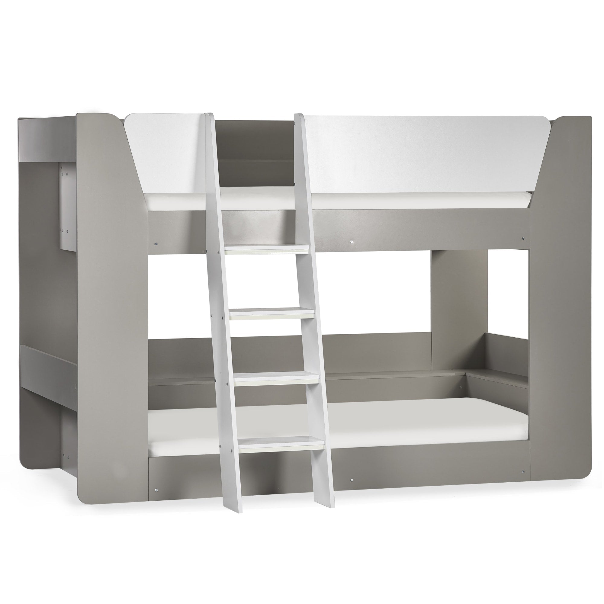 Parsec Bunk Bed Taupe & White - Cozyo