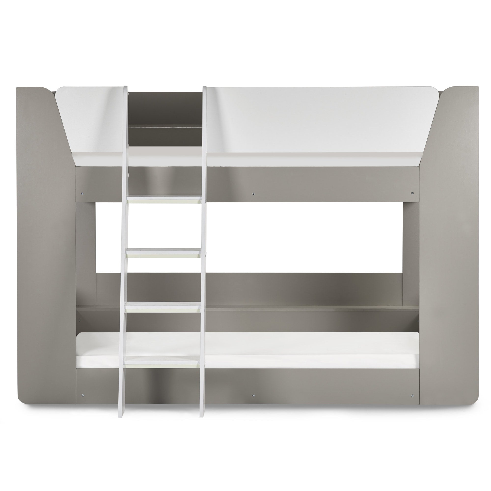 Parsec Bunk Bed Taupe & White - Cozyo