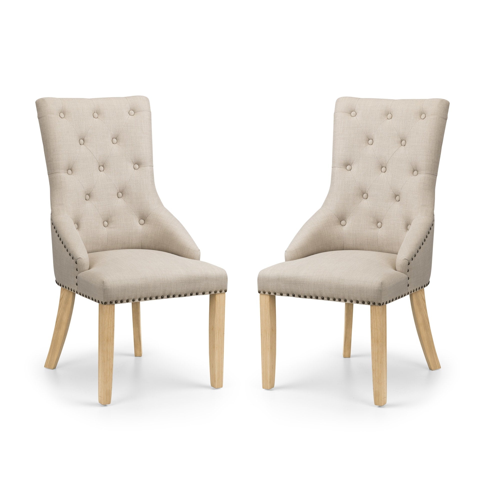 Set Of 2 Loire Button Back Chairs - Cozyo