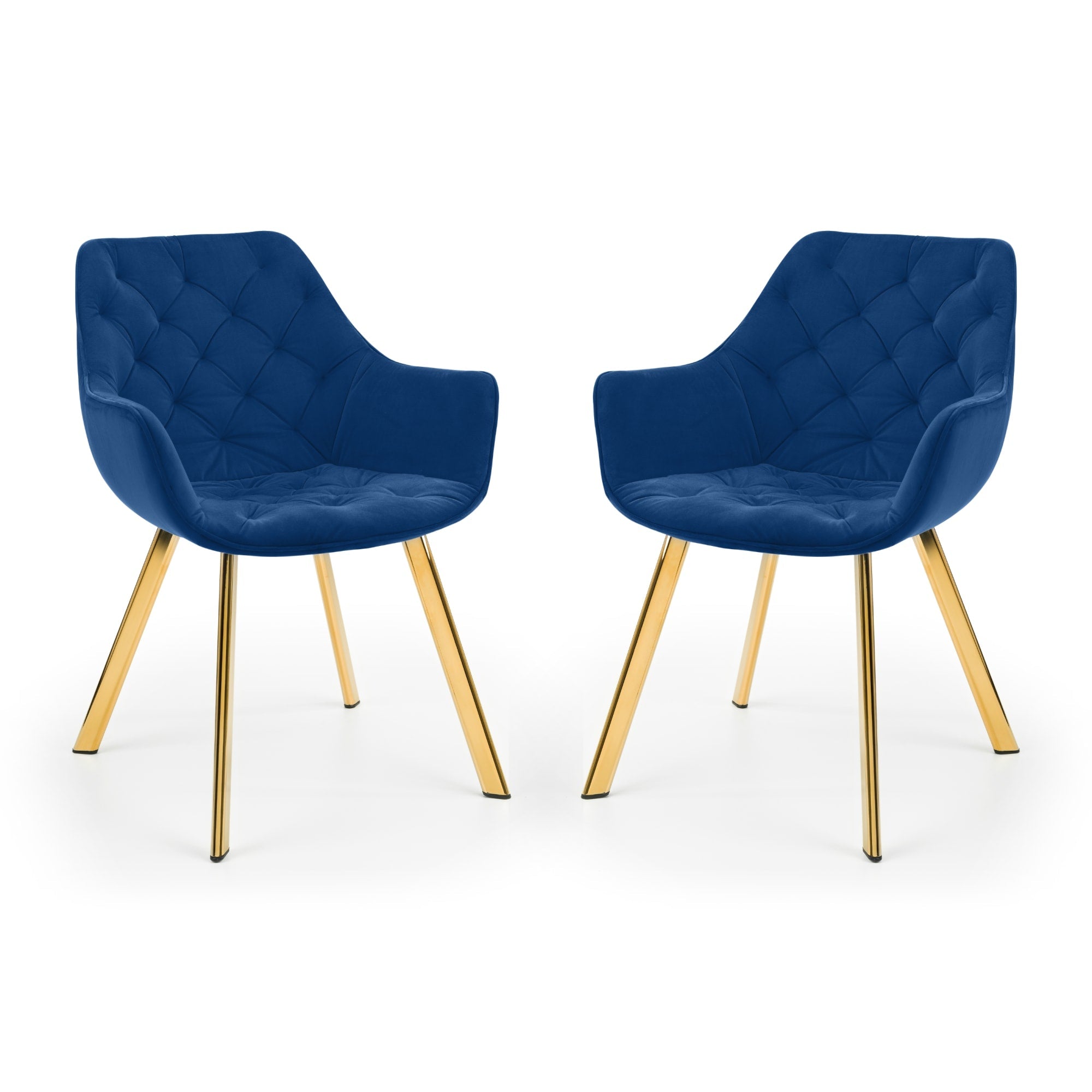 Set Of 2 Lorenzo Dining Chairs - Blue - Cozyo