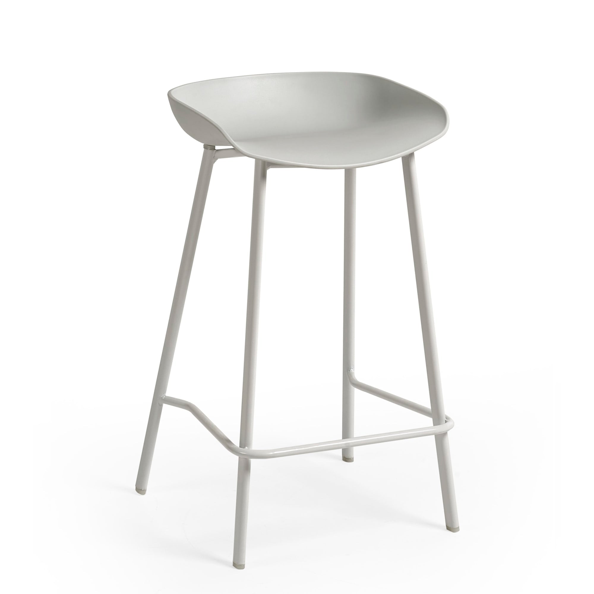 Set Of 2 Renzo Bar Stool Grey - Cozyo