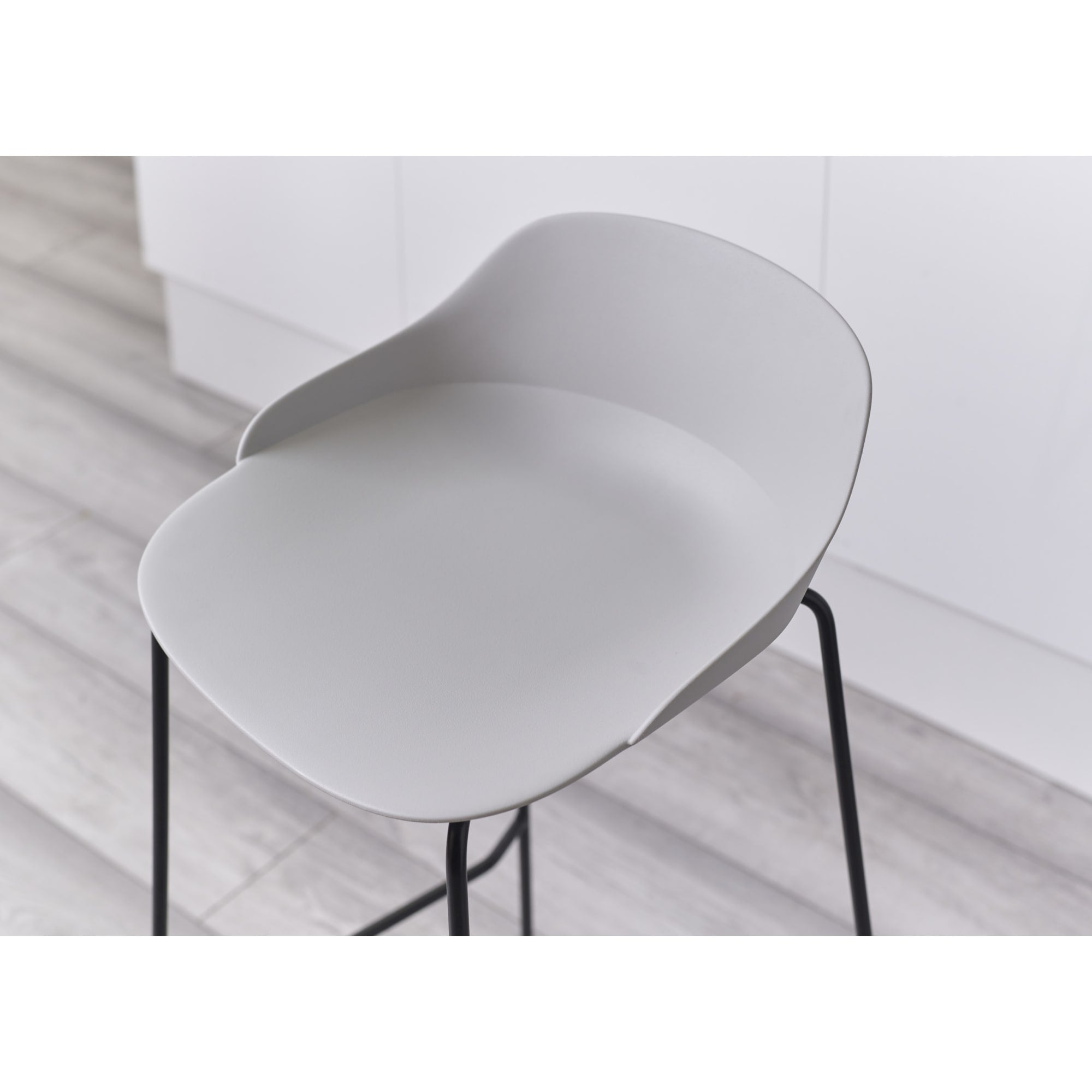 Set Of 2 Rocco Stools - Light Grey - Cozyo