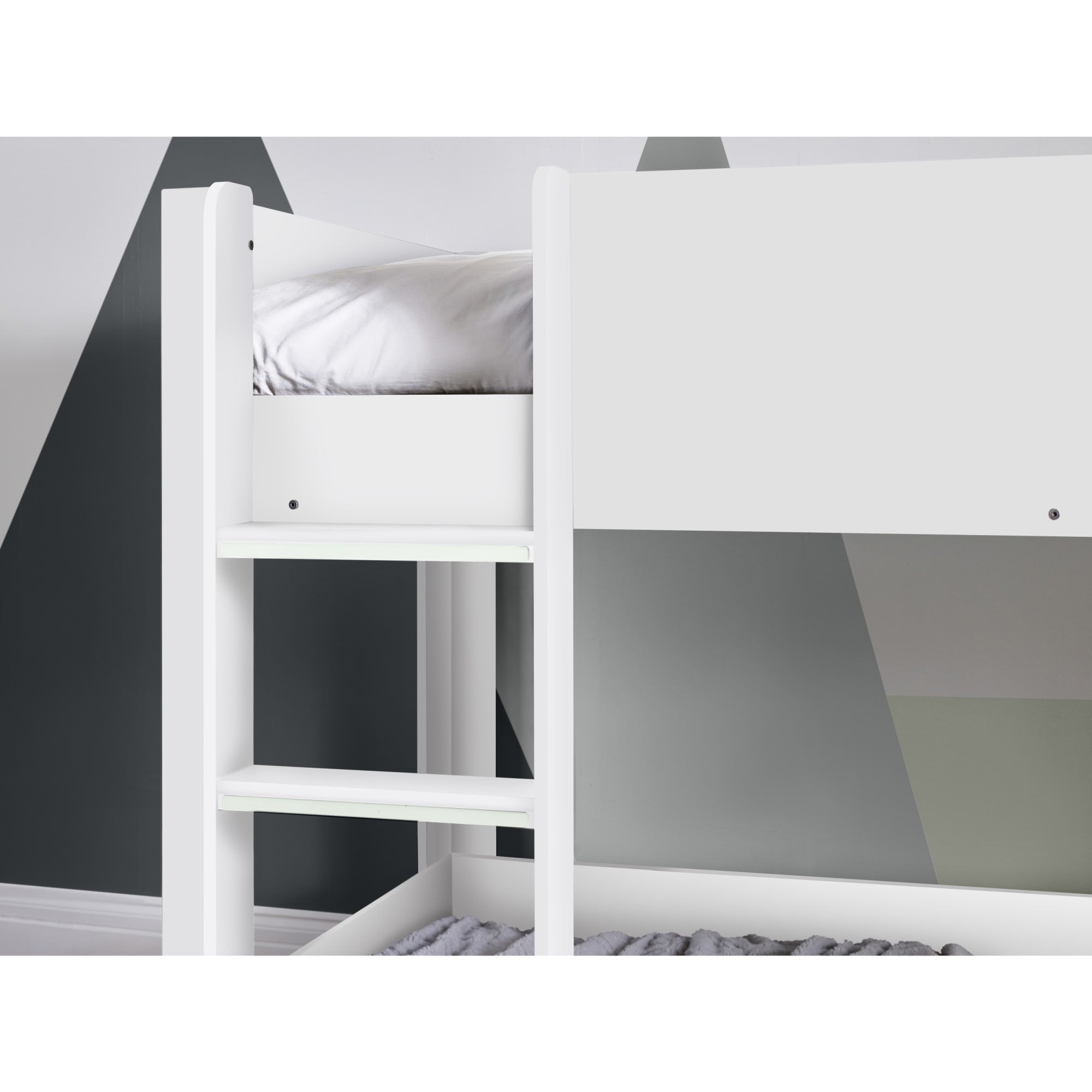 Solomon Bunk Bed - All White - Cozyo