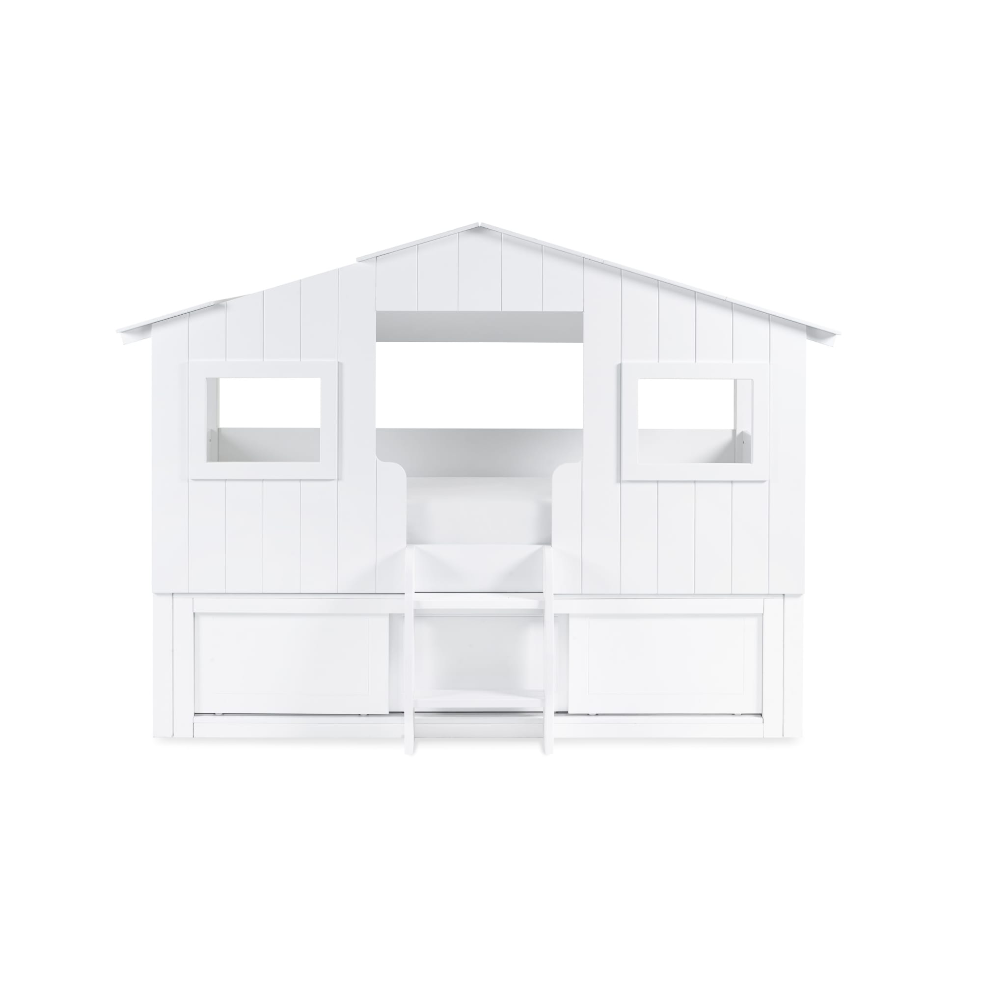 Acorn Treehouse Midsleeper & Storage Unit - White