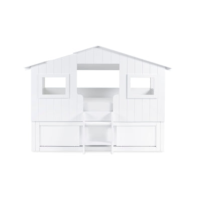Acorn Treehouse Midsleeper & Storage Unit - White