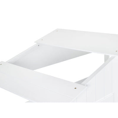 Acorn Treehouse Midsleeper & Storage Unit - White