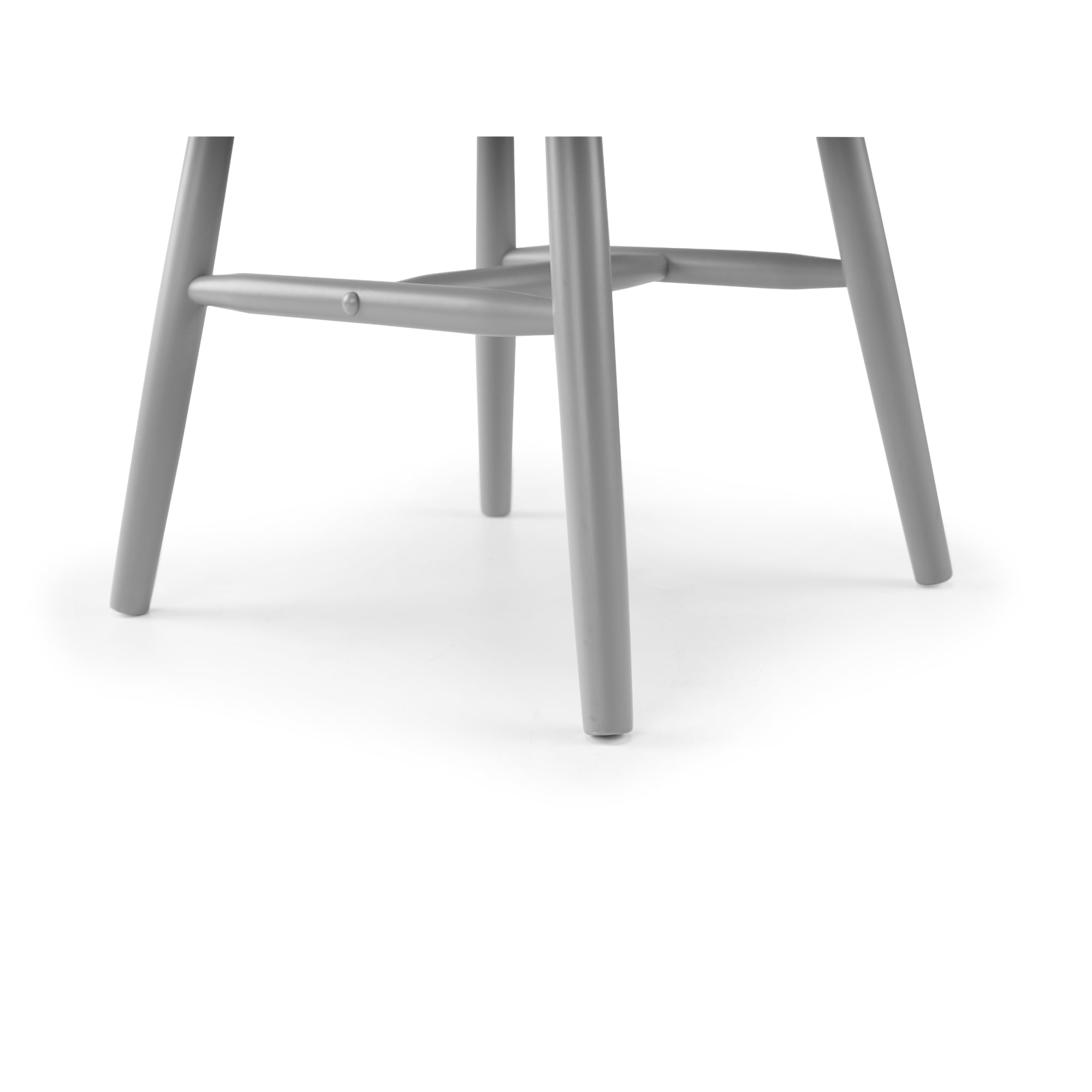 Set Of 2 Alassio Spindle Back Dining Chairs - Grey