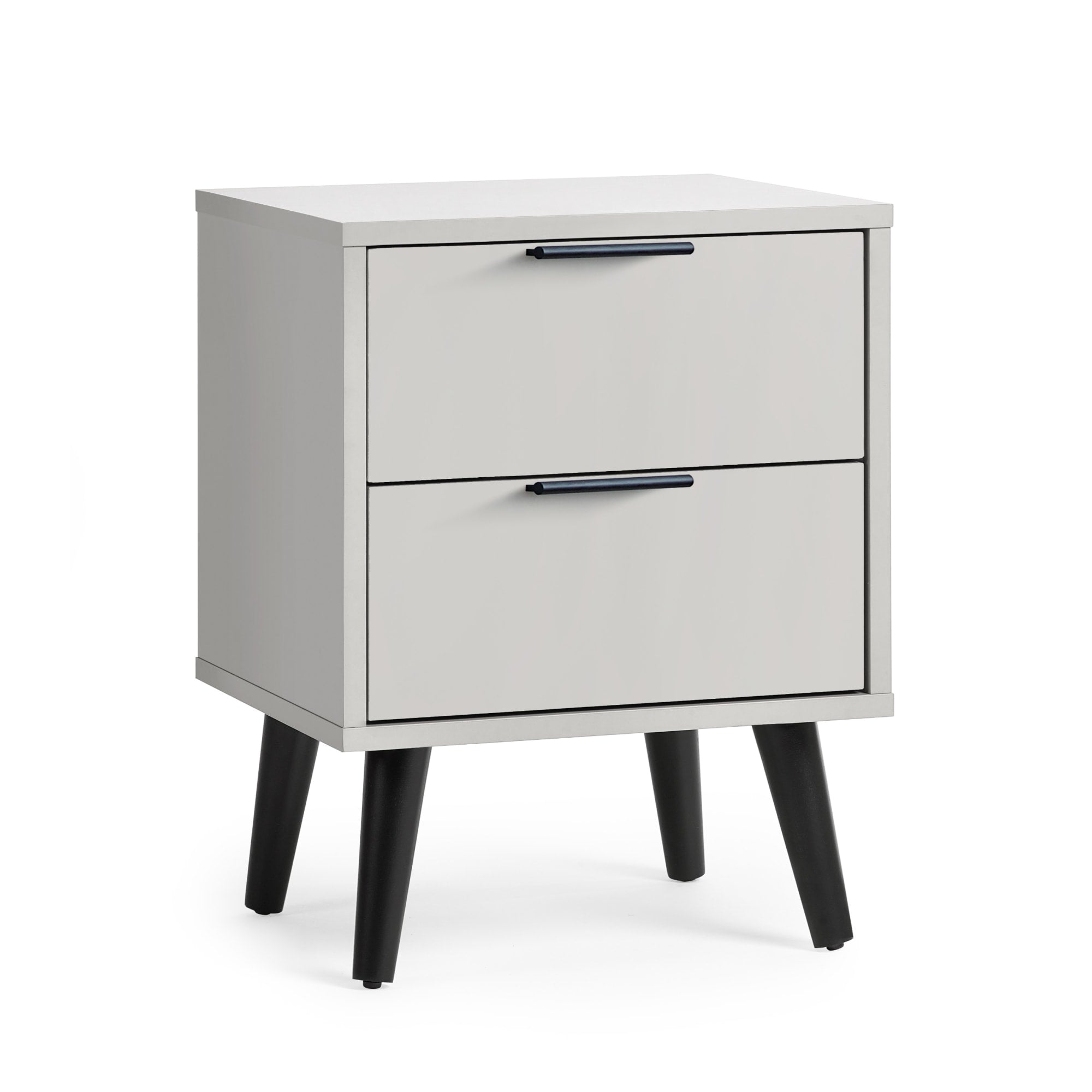 Alba 2 Drawer Bedside - Silk Grey