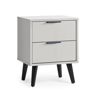 Alba 2 Drawer Bedside - Silk Grey