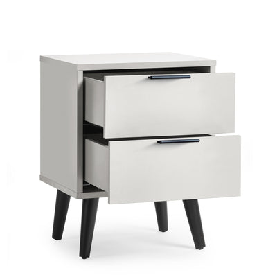 Alba 2 Drawer Bedside - Silk Grey