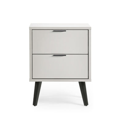 Alba 2 Drawer Bedside - Silk Grey