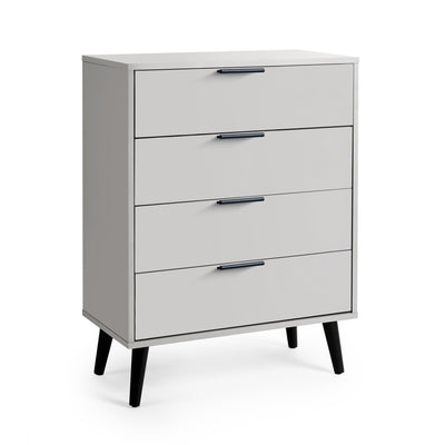 Alba 4 Drawer Wide Chest - Silk Grey