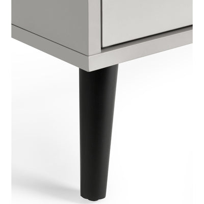 Alba 4 Drawer Wide Chest - Silk Grey