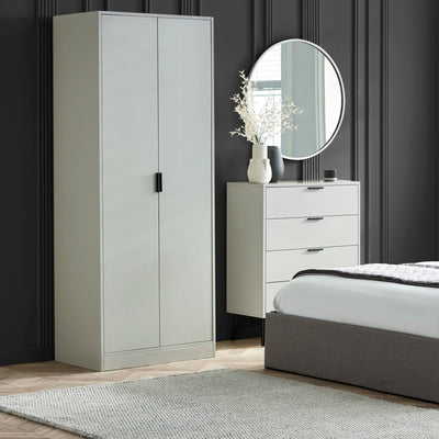 Alba 2 Door Wardrobe - Silk Grey