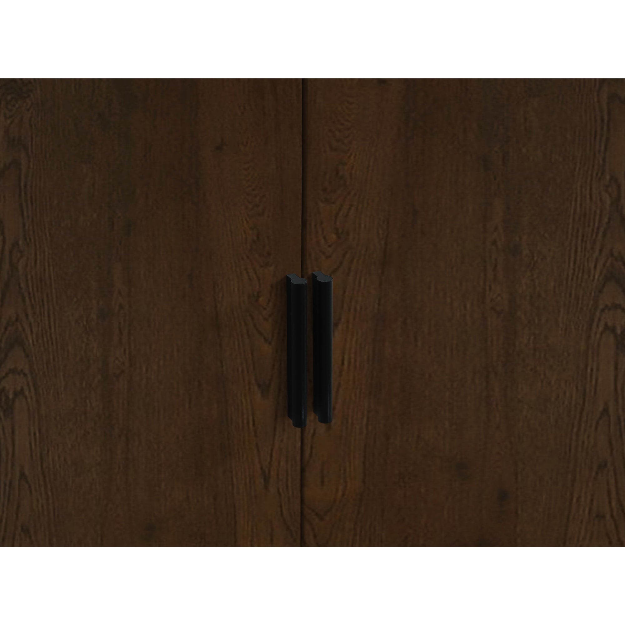 Alba 2 Door Wardrobe - Walnut/Black