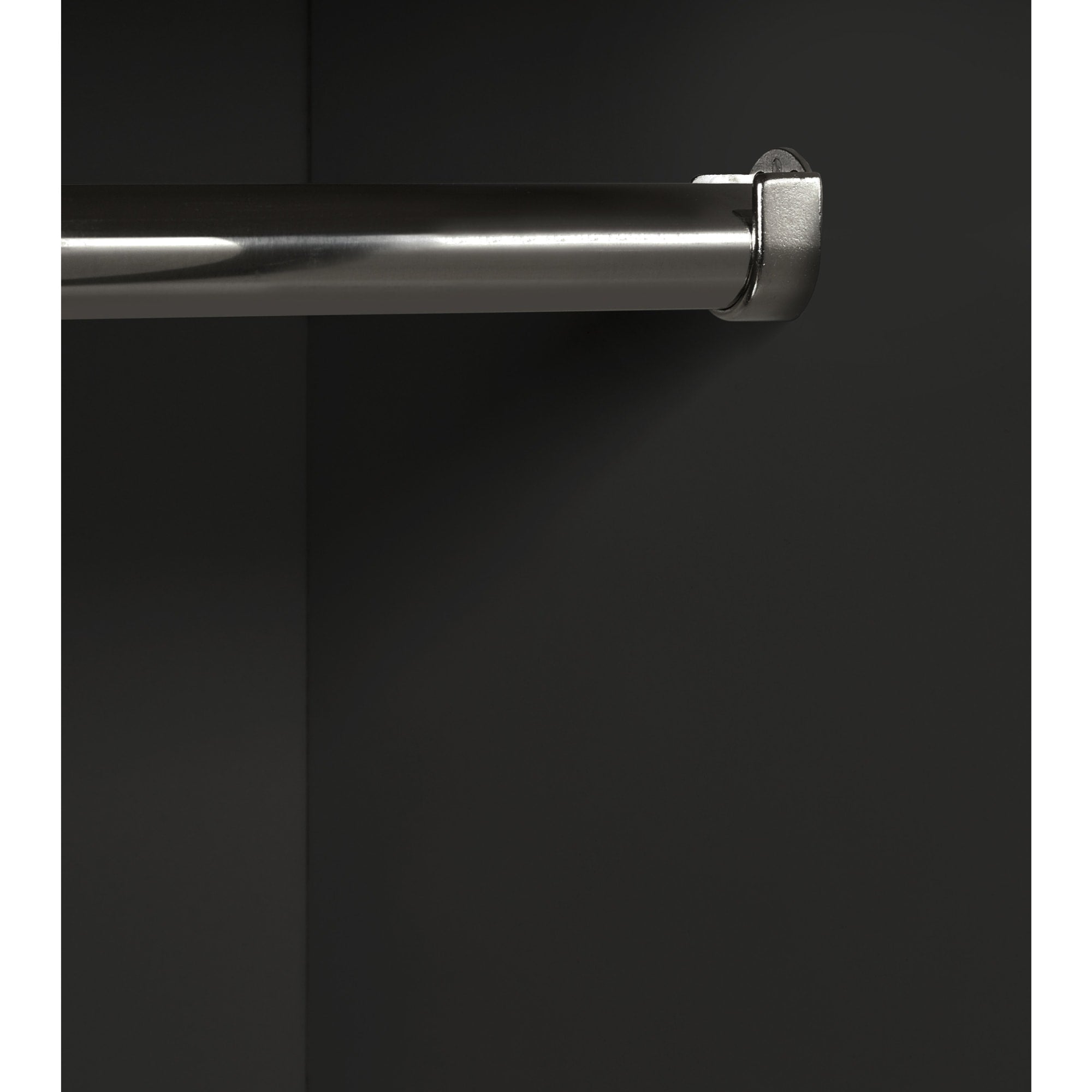 Alba 2 Door Wardrobe - Walnut/Black