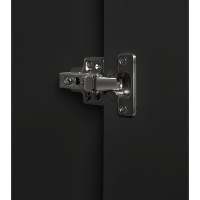 Alba 2 Door Wardrobe - Walnut/Black