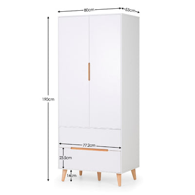 Alicia Combination Wardrobe - White