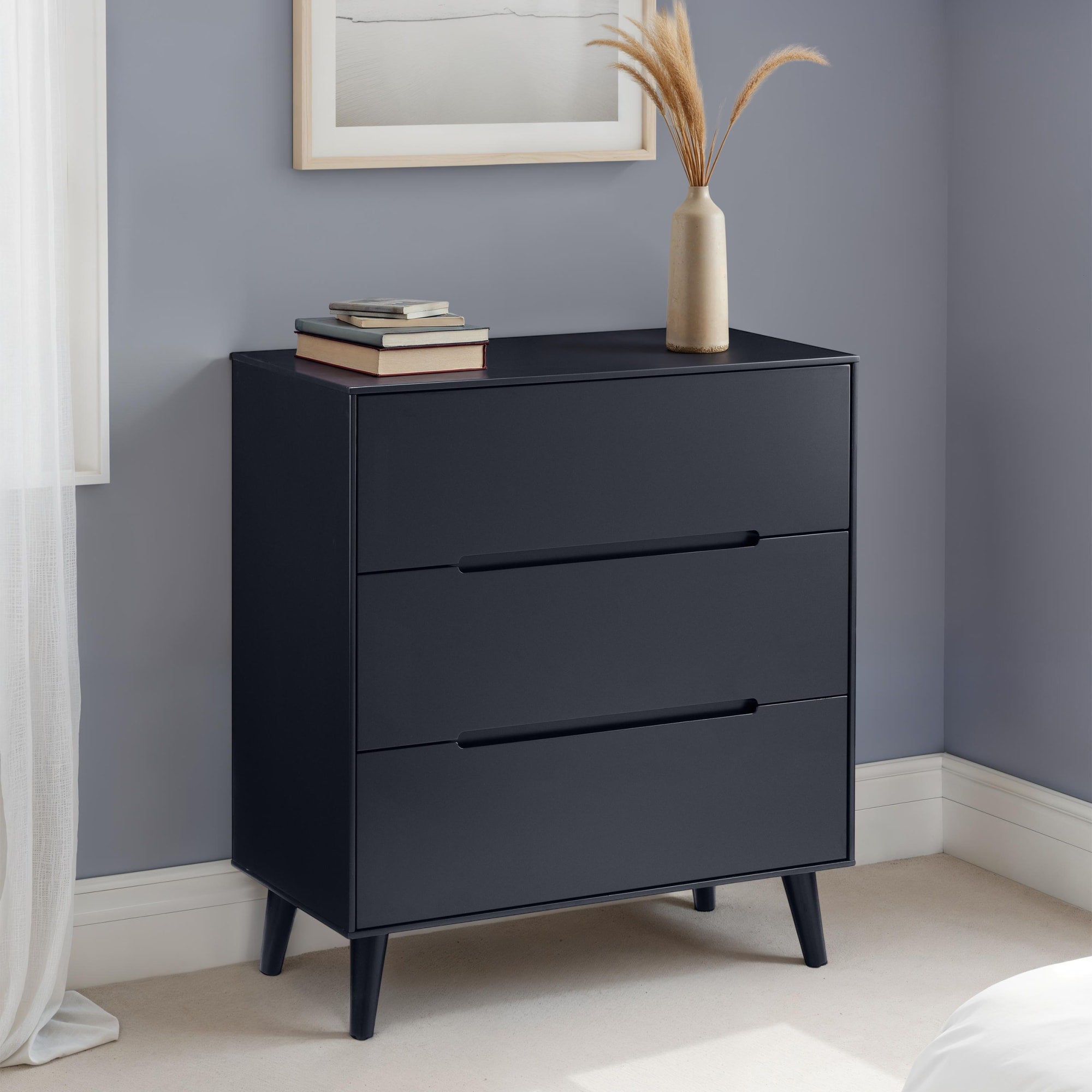 Alicia 3 Drawer Chest - Anthracite