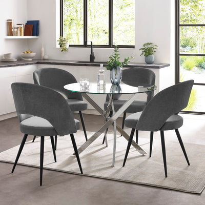 Anderson Round Glass Dining Table