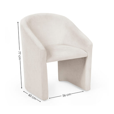 Anthea Cream Tub Dining Chair