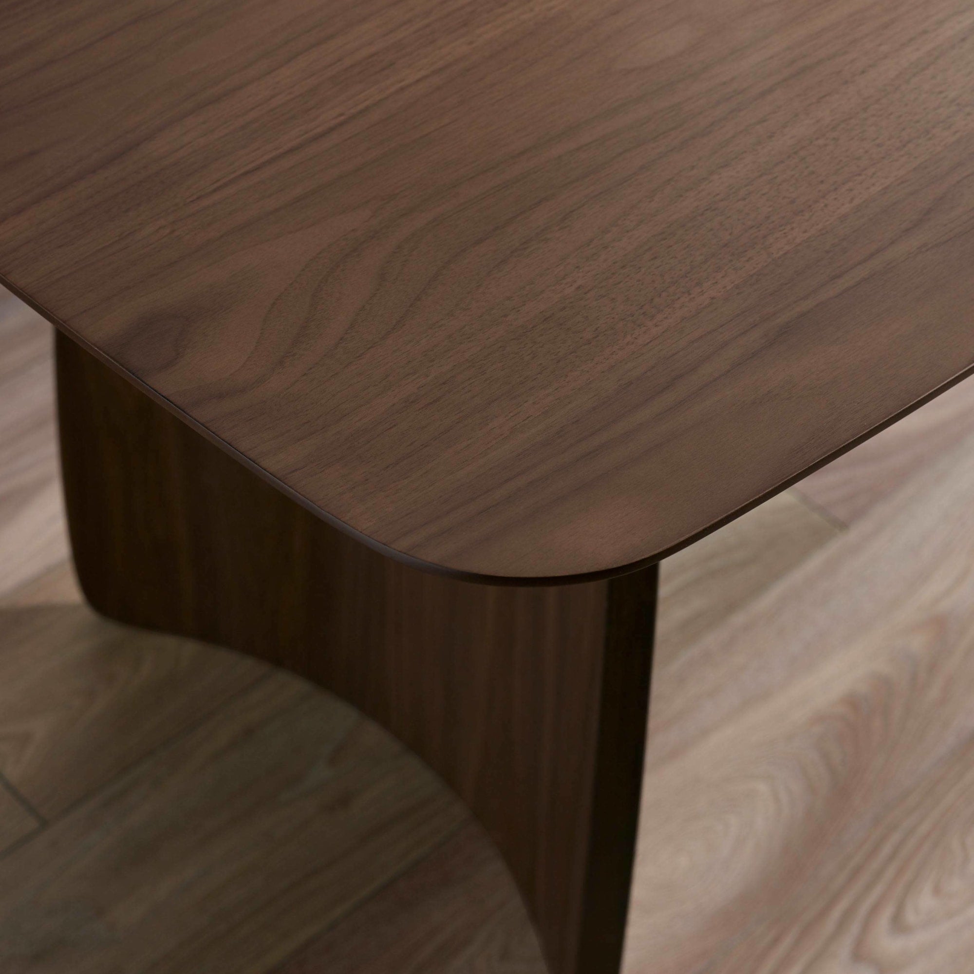 Artemis Curved Leg Walnut Dining Table