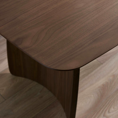 Artemis Curved Leg Walnut Dining Table