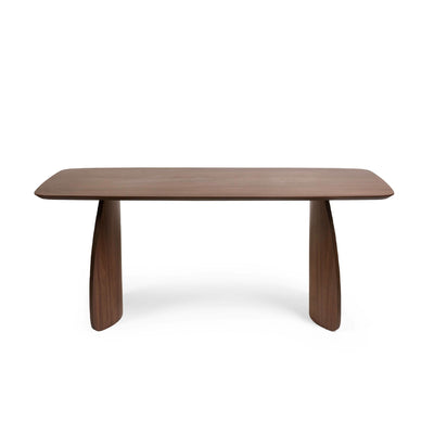Artemis Curved Leg Walnut Dining Table