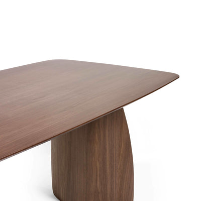 Artemis Curved Leg Walnut Dining Table