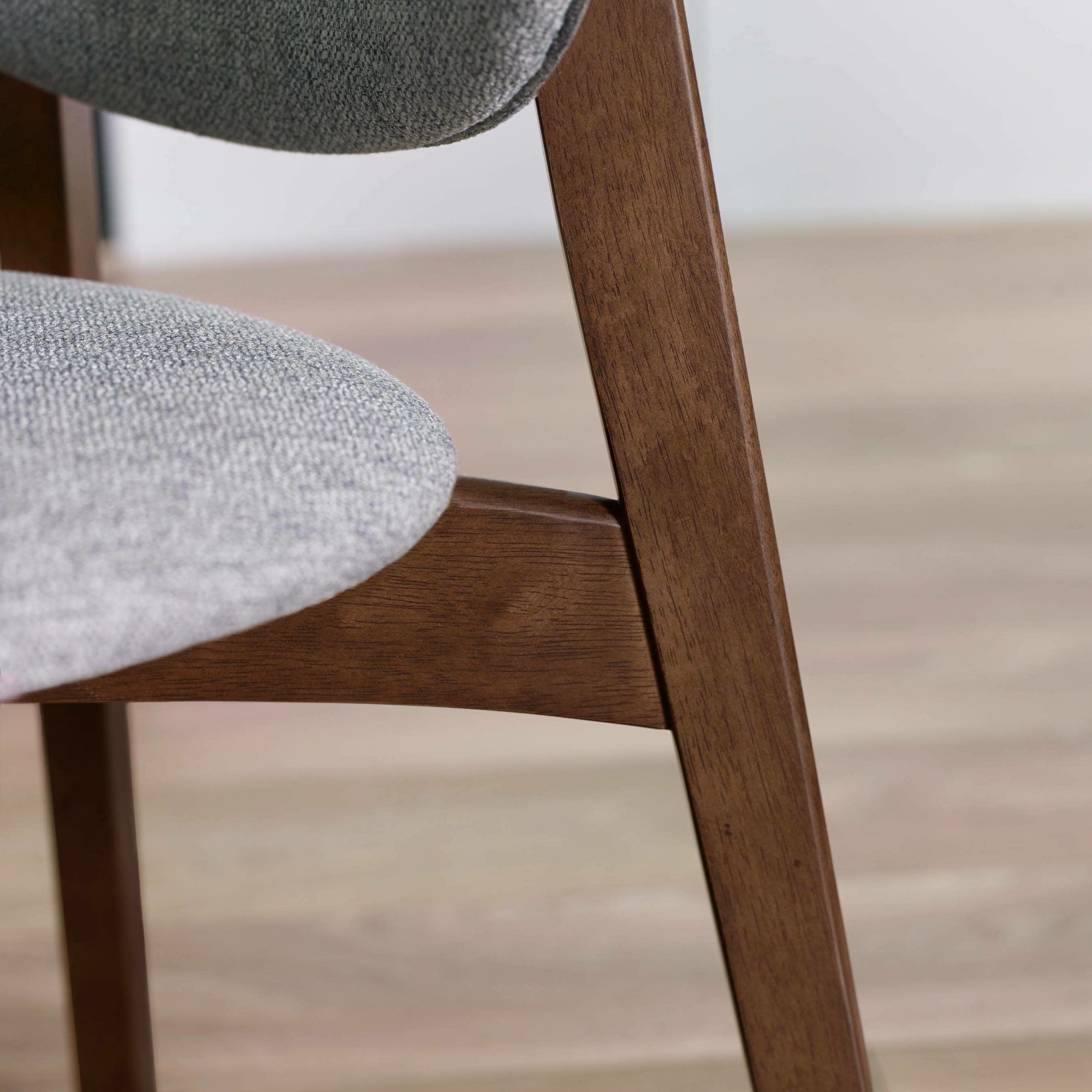 Set of 2 Artemis Walnut and Grey Dining Chairs