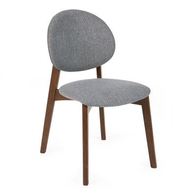 Set of 2 Artemis Walnut and Grey Dining Chairs
