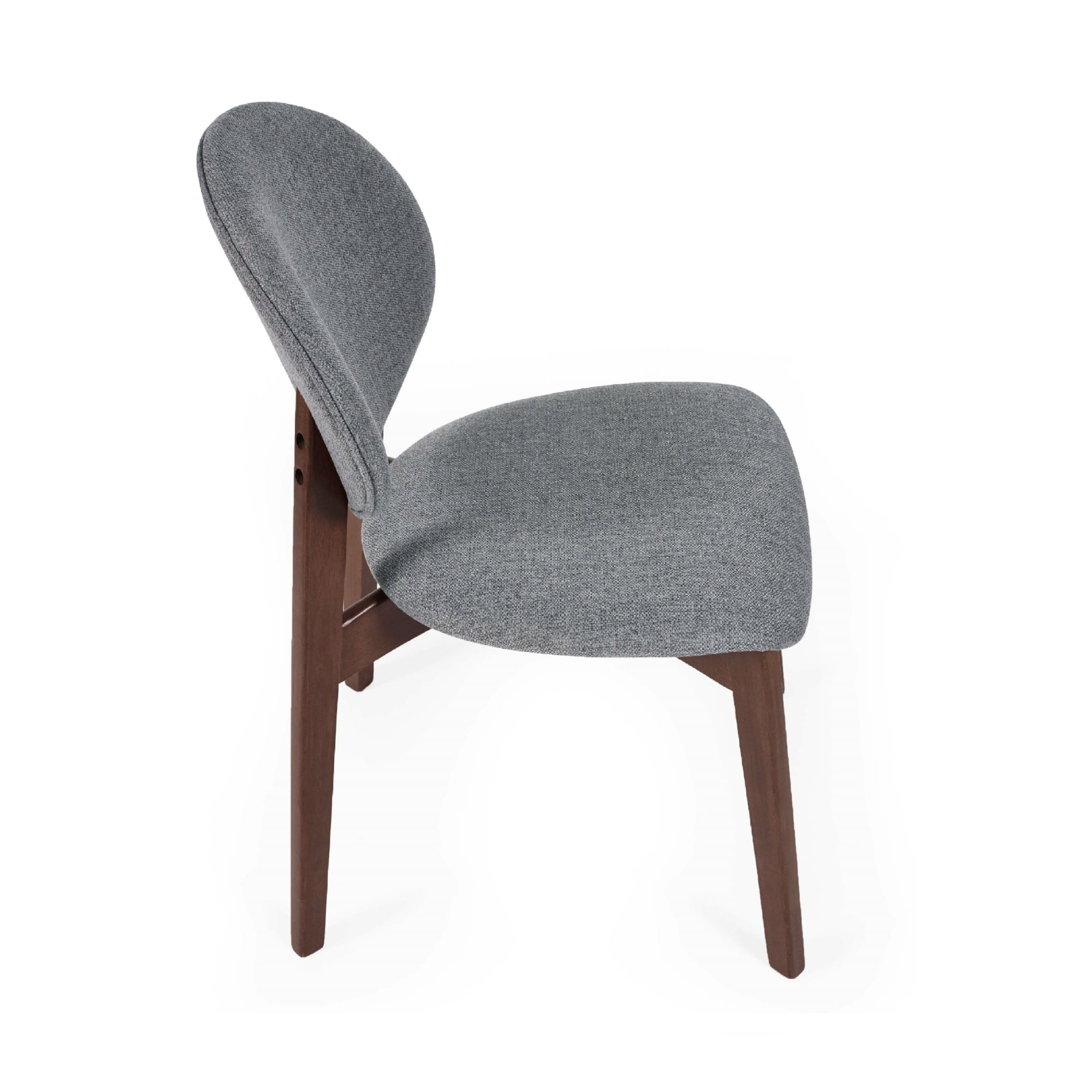 Set of 2 Artemis Walnut and Grey Dining Chairs