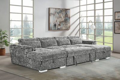 Alaya Sofabed Grey U Shape Corner