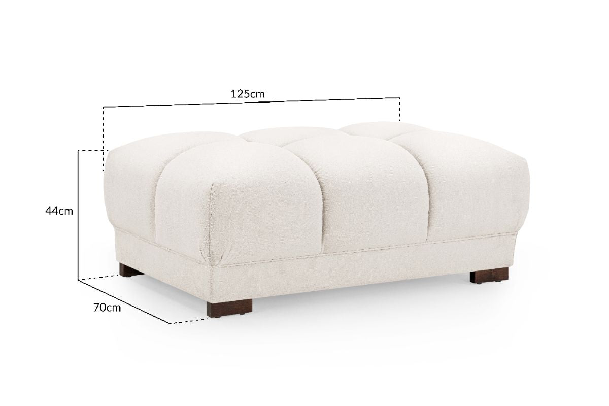 Azzuro Sofa Cream Footstool