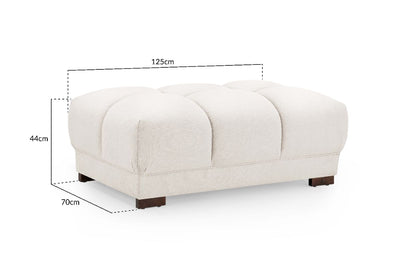 Azzuro Sofa Cream Footstool