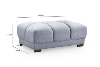 Azzuro Sofa Grey Footstool