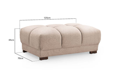 Azzuro Sofa Mocha Footstool