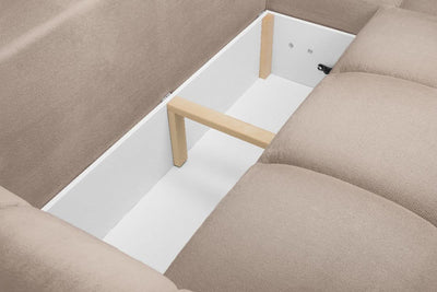 Azzuro Sofabed Mocha Universal Corner