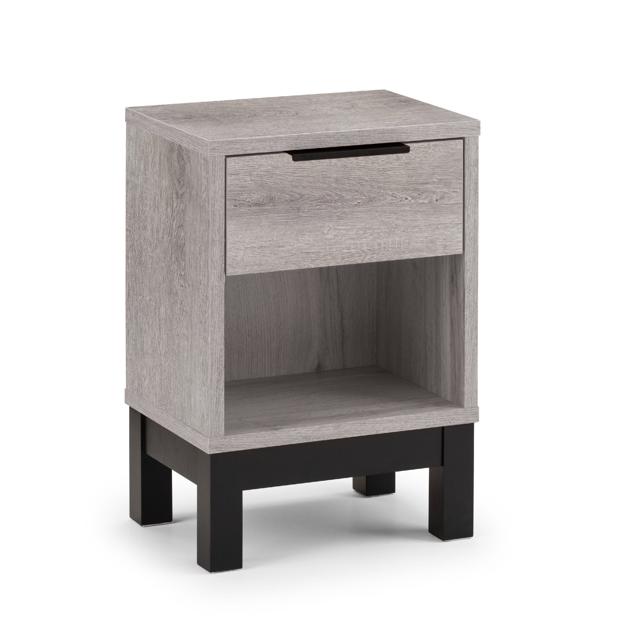 Bali 1 Drawer Bedside - Grey Oak