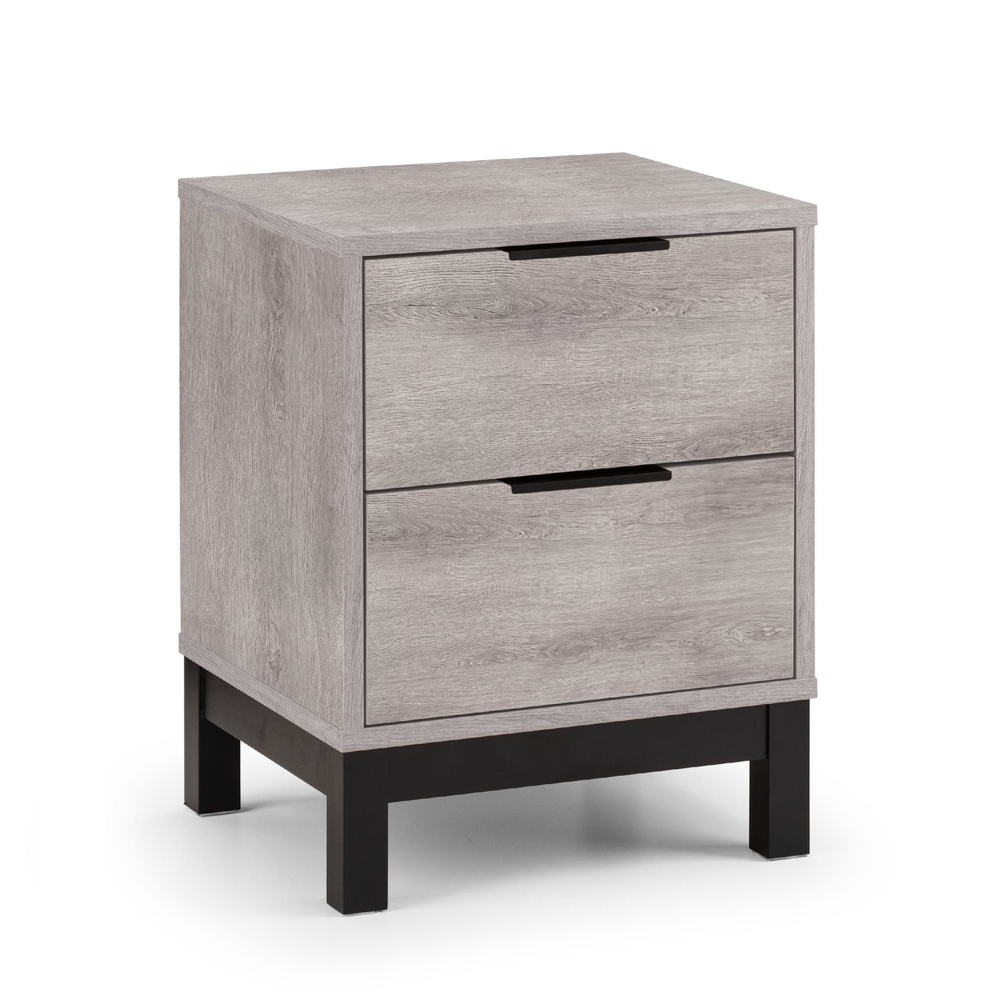 Bali 2 Drawer Bedside - Grey Oak